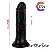 Large Size Realistic Penis Dildo Dong Butt Plug Sucker Women Masturbator Sex Toy