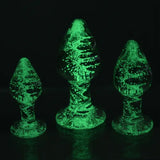 Crystal Glass Anal Sex Toys For Women Men S/M/L Luminous Butt Plug Trainer Dildo