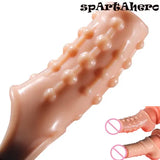 Silicone Enlargement Sleeve Ring Sperm Delay Ejaculation Adult Erotic Sex Toys