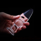 Glass Butt Plug Anal Dildo Crystal Beads Ball Fake Penis Masturbation Sex Toys