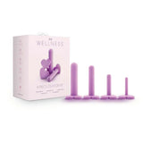 Blush Wellness Dilator Kit Set Of 4 Puria Platinum Silicone Heart Shaped Base