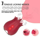 Oral Clit Licking Vibrator G-Spot Dildo Tongue Nipple Massager Women Men Sex Toy