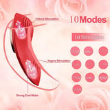 Panties Wearable Vibrator G-Spot Dildo Nipple Vaginal Massager Masturbator Women