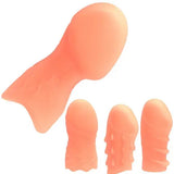 Penis Extender Sleeve Glans Cover Silicone Foreskin Cock Ring Erection Enlarger