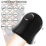 Male Vibrating Masturbator Cock Glans Stimulator Sleeve Penis Massager Exerciser