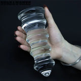 3 Size Big Huge Glass Butt Plug Ass Vagina Pyrex Glass Phallus Stopper Sex Toys