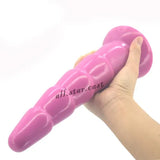 Super Long Toys Large Knotted Anal Dildo Suction Sex Flexible Penis Masturbator