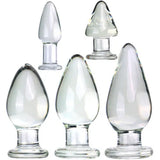 Anal Butt Plug Crystal Glass S/M/L Set for Women Men Sex Toy G-spot Massager NEW