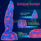 Female Masturbation Huge Mixed Color Silicone Realistic Penis Dildos Anal Plug