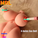 4 Holes Pussy Vagina Anal Ass Breasts SEX D0LL For Men Male Masturbator Love Toy