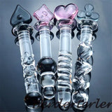 Anal Stimulation Cute Crystal Glass Dildo Vibrator Vaginal Masturbation Sex Toy