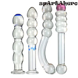 Crystal Dildo Anal Plug Butt Masturbation Clitoris Vagina Massage Sex Toy Glass