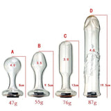 Expander Sex Toys Hollow Glass Butt Plug Crystal Anal Plug Dildo Stopper