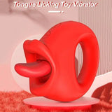 Clit Licking Tougue Vibrator G-Spot Dildo Oral Women Waterproof Nipple Massager