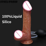 Squirting Dildo Realistic Huge Dildos Couples Skin Feel Spray Water Peni Sex Toy