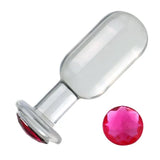 CRYSTAL GLASS Anal Beads Dildo Butt Plug Adult Sex Toy for Women Men Couple Gift