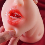 Pocket Pussy Real Vagina 3 in 1 Silicone Mouth Anal Realistic Pussy Soft Tongue