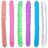 Realistic-Double-Headed-Anal-Dong Penis-Soft-Dildo-Super long Sex-Toys-For-Women