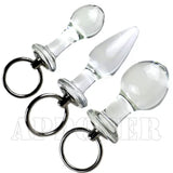 3 Pcs/Set Transparent Glass Plug Gay G Spot Stimulation Massager Glass sex toys