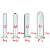 Crystal Glass Smooth Dildo Base 4 Sizes Anal Vagina Massager Sex Toys for Women