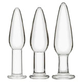 Crystal Glass Dildo G Spot Stimulator Butt Anal Plug Massager Women Men Sex Toys