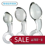 Super small Crystal Glass Butt Plug Prostate Massage Female Masturbation Sex Toy