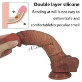 9.64'' Dildo Realistic Flexible Waterproof Suction Cup UNISEX Masturbation Toy