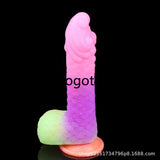 Realistic scales Penis Glowing Dildo P Women Masturbator Sex Toy