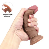 Small Soft Realistic Dildo | 6.5" Silicone Suction Cup Penis Dick Dong Sex Toy