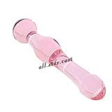 Pink Glass Anal Plug Toy Butt Plug Anal Toys Prostate Massage Sex Toys for Woman