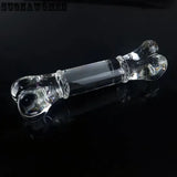 Glass Dildo Double Head Glass G-Spot Stimulation Anal Plug Big ButtPlug Sex Toys