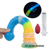 Massager Ejaculating Penis with Strong Sucker Glowing In Dark Fantasy Erotic