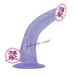 Adult Toys Soft Jelly Suction Cup Dildo Anal Plug Realistic G-spot Sex Toy Woman