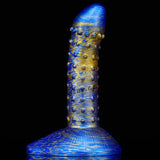 7.6-inch Big Realistic Penis Ribbed Dildo Cock Anal Plug Women's Masturbation