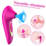 Waterproof Nipple Suck Vibrator Licking G-spot Clit Massage Rechargeable Toy