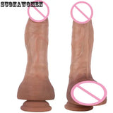 Skin Realistic Dildo Thick Dildo Adult Masturbator Massager Stimulate to Sex Toy