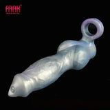 Huge Knot Penis Sleeve With Anti-drop Ring Soft Silicone Cock Extender Sex Toys