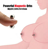 3 Pair Powerful Magnetic Orbs Nipple Clamps Magnetic Clitoris Labia Nipple BDSM