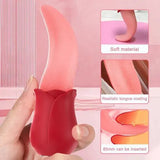 Tongue Licking Vibrator Women Nipples Clitoris Stimulation G spot Dildo Massager