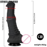 SuperLarge Backyard Plug Black Plug Gay Masturbation Device Silicone Soft SexToy