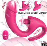 Clit Nipples Licking G-Spot Vibrator Vibrating Dildo Massager Sex Toys for Women