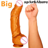 Dildo Realistic Silicone Penis Huge Suction Anal Plug Masturbation Adult Sex Toy