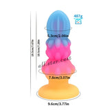 7.6" Glow-in-the-Dark Thick Butt Plug Penis Dildo Dong Women Masturbator Sex Toy