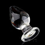 Large Crystal Butt Plug Vagina Ball Big Pyrex Glass Anal Dildo Bead Sex Toys