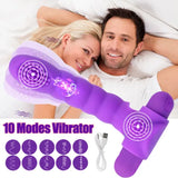 Finger Sleeve Vibrator Rechargeable Dildo G-Spot Massager Sex Toys For Men Women